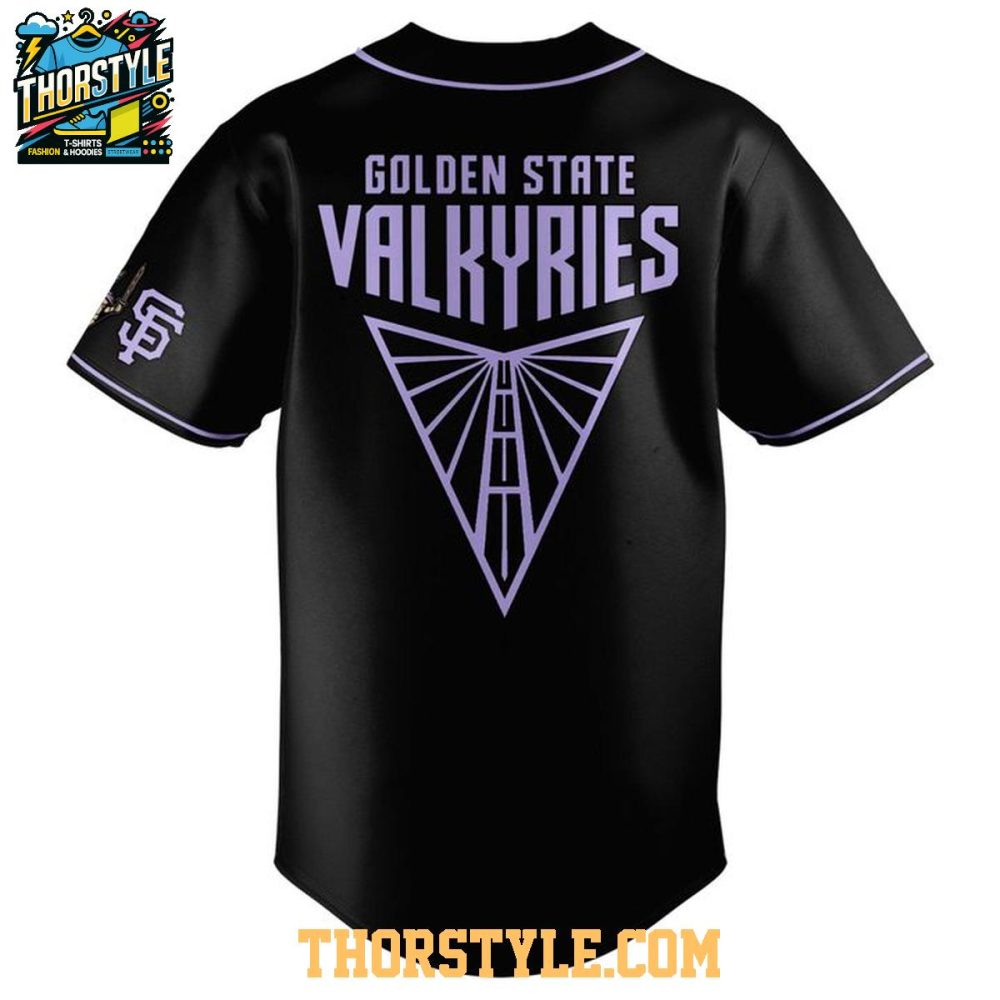 San Francisco Giants Golden State Valkyries Night 2025 Personalized Baseball Jersey - Image 3
