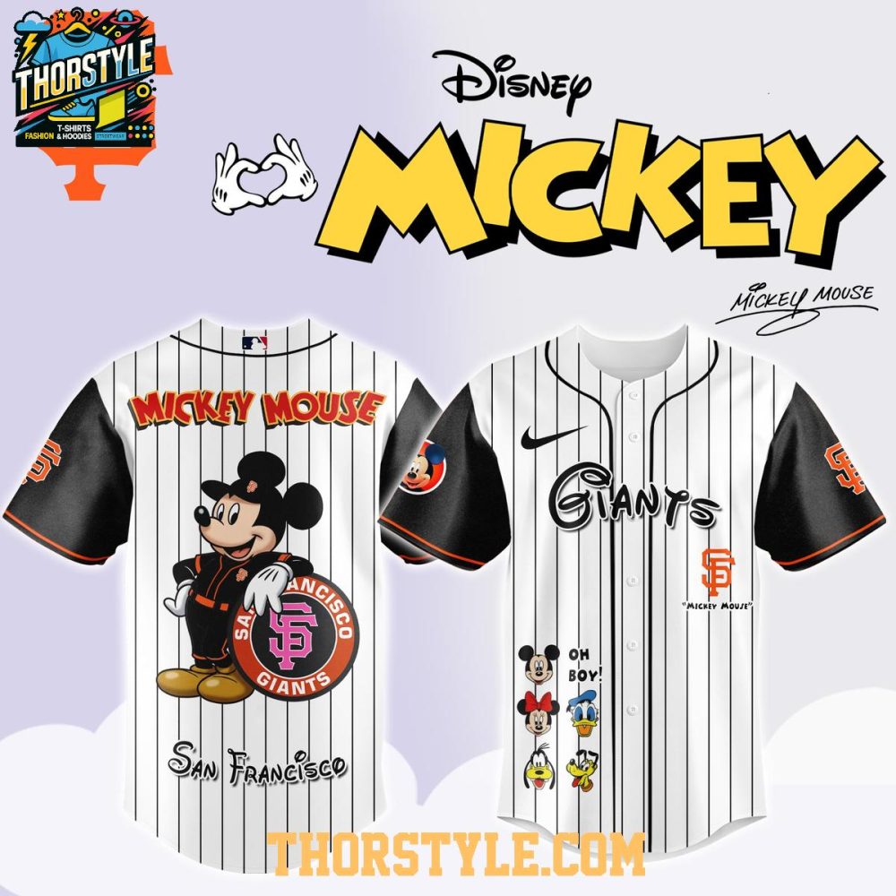 San Francisco Giants Mickey Mouse Game Night Oh Boy 2025 Baseball Jersey