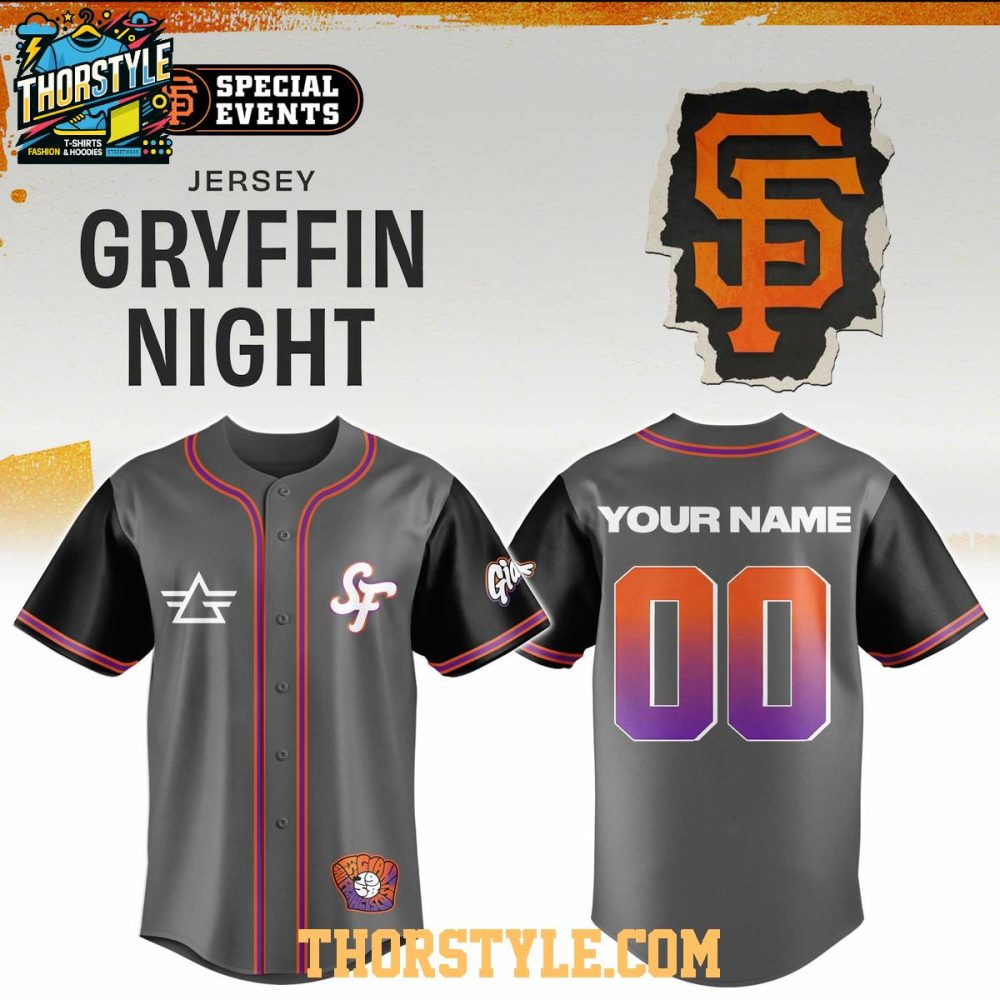 San Francisco Giants X City Connect Gryffin Night 2026 Baseball Jersey - Image 2