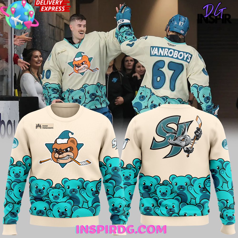 San Jose Barracuda Teddy Bear Special Sweatshirt