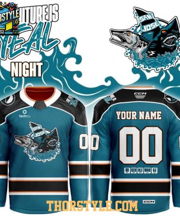 San Jose Barracuda The Future Is Teal Night 2026 Personalized Hockey Jersey