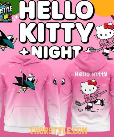 San Jose Sharks Hello Kitty Champions Night 2025-2026 Nhl Hoodie T-Shirt