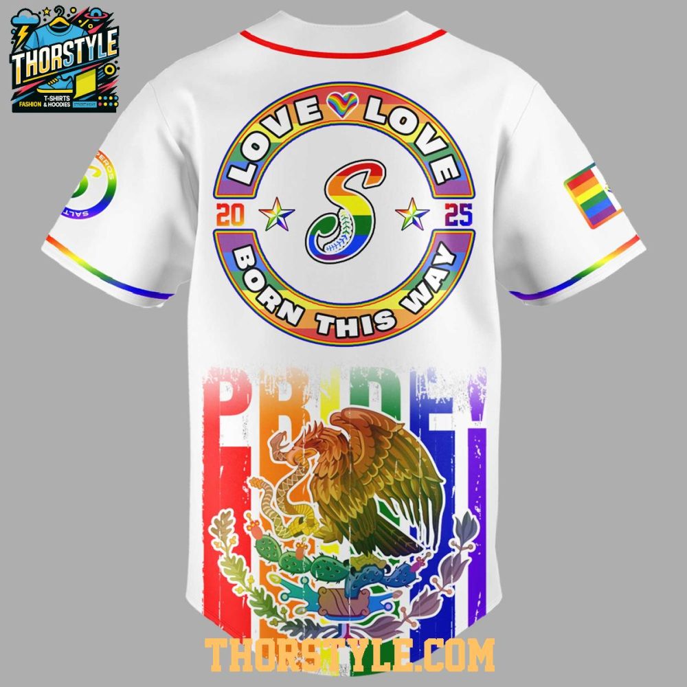Saraperos De Saltillo 2025 Happy Pride Month Baseball Jersey - Image 3