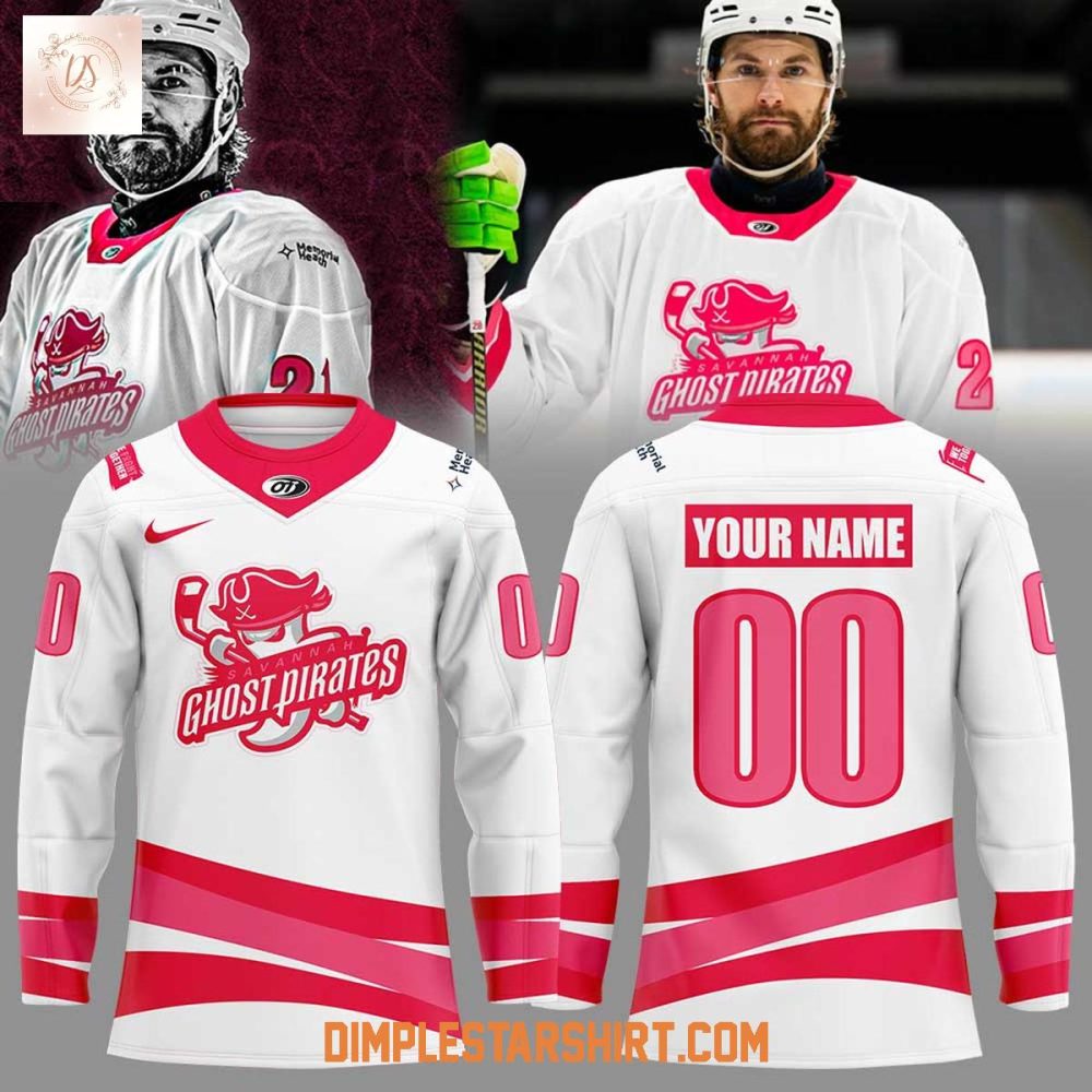 Savannah Ghost Pirates Pink In The Rink Hockey Jersey