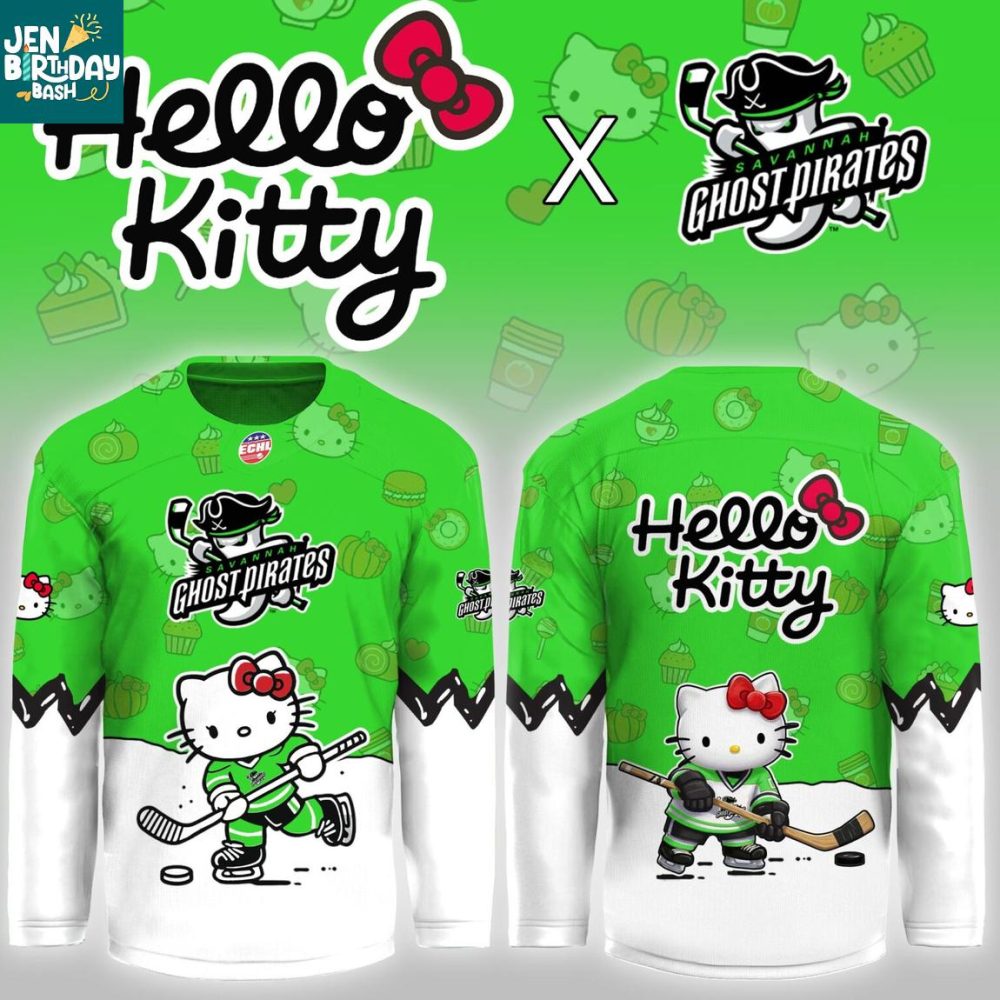 Savannah Ghost Pirates X Hello Kitty Night 2026 Hockey Jersey