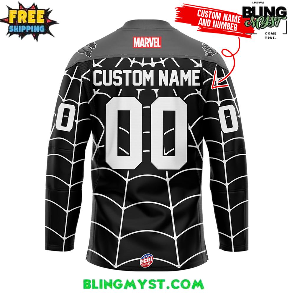 Savannah Ghost Pirates X Spider-Man Marvel Special Edition Hockey Jersey - Image 3