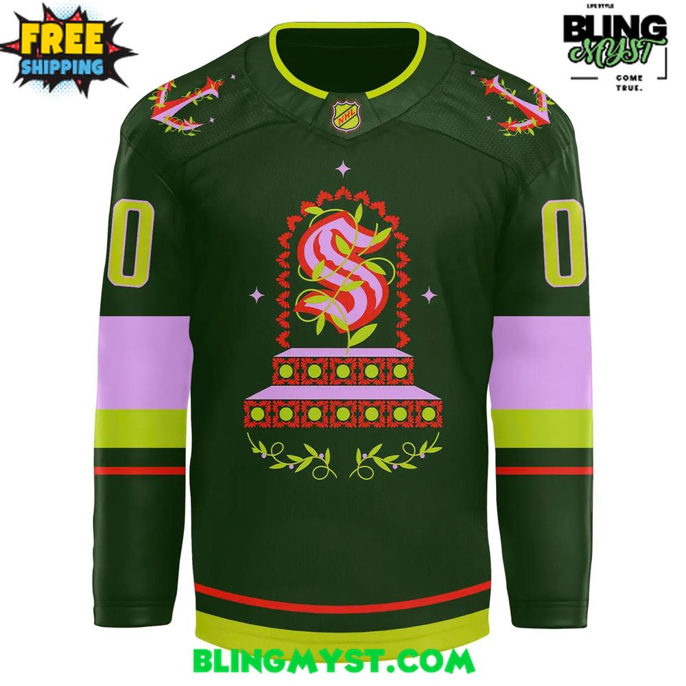 Seattle Kraken 2025 Hispanic Heritage Night Hockey Jersey - Image 2