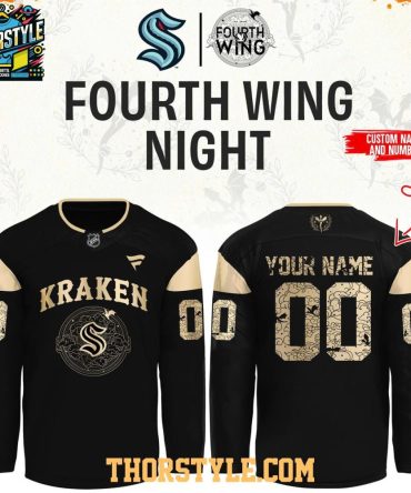 Seattle Kraken Fourth Wings Night 2026 Dark Personalized Hockey Jersey