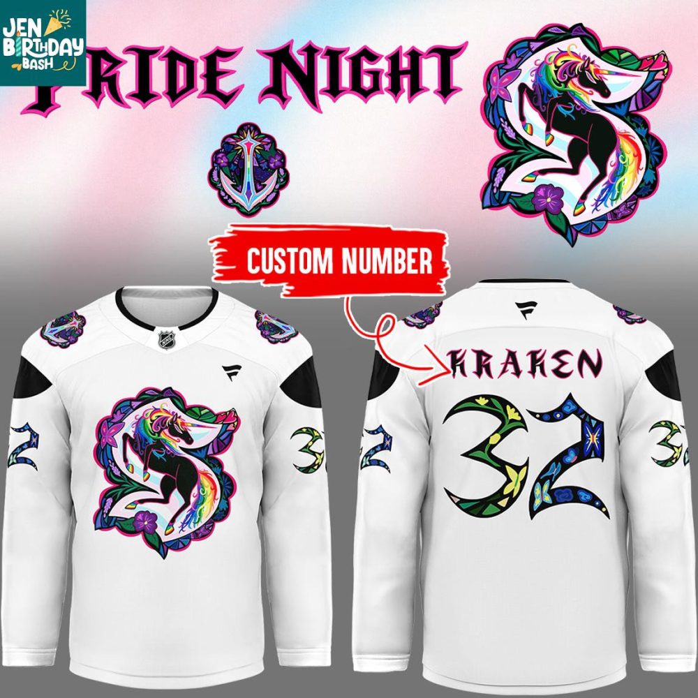 Seattle Kraken X Pride Night 2026 Personalized Hockey Jersey