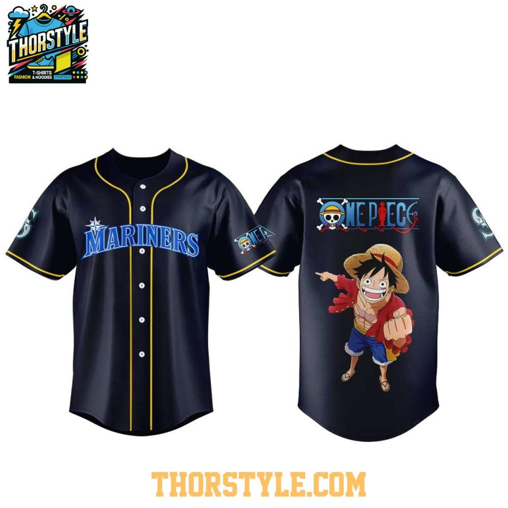 Seattle Mariners 2026 One Piece Anime Night Celebration Baseball Jersey - Image 2