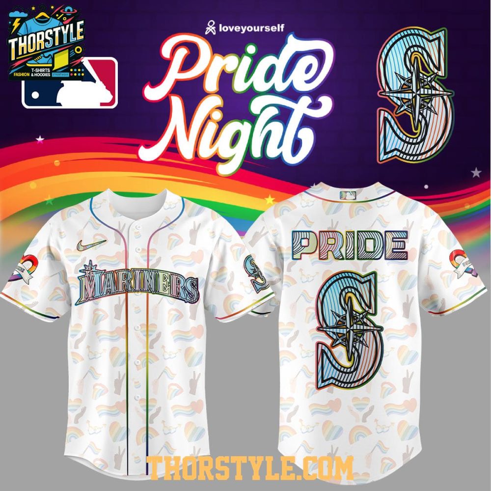 Seattle Mariners Celebration Lgbtq Pride Night 2025 Baseball Jersey