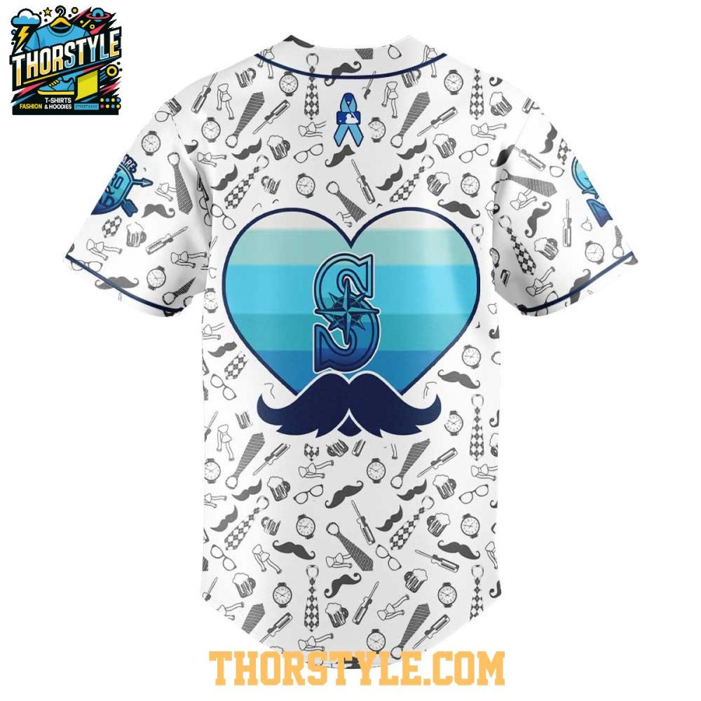 Seattle Mariners Happy Father’S Day 2025 Family Baseball Jersey - Image 3