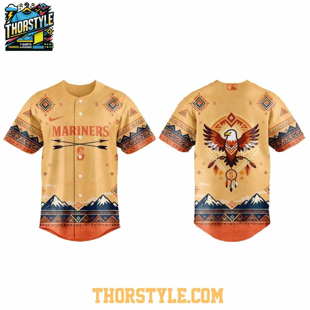 Seattle Mariners National American Indian Heritage Month 2026 Baseball Jersey - Image 2