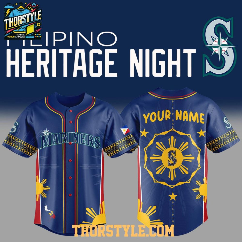 Seattle Mariners Pinoy Filipino Heritage 2025 Culture Baseball Jersey