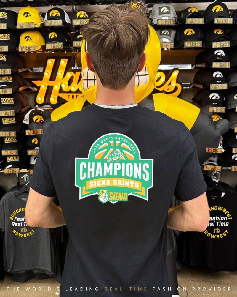Siena Saints University 2026 Men'S Basketball Champions Shirt - Image 2