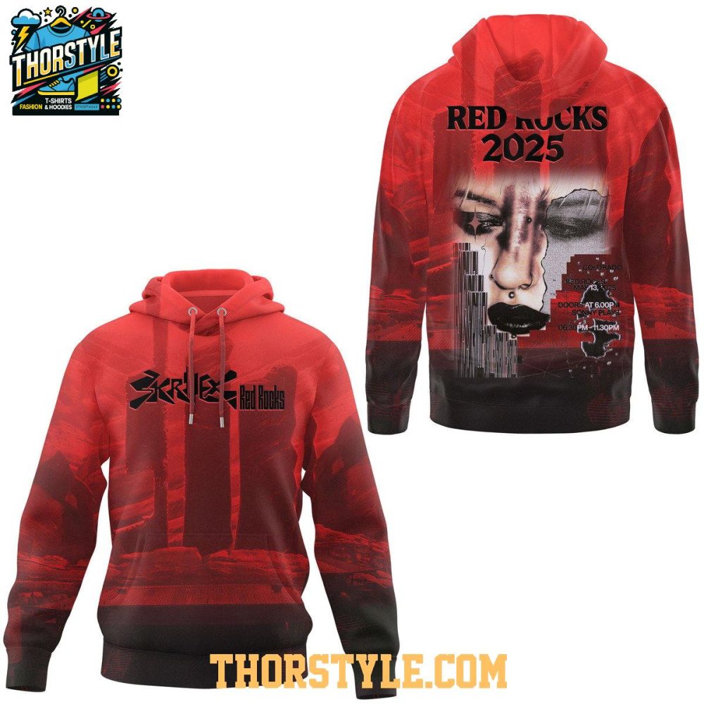 Skrillex Red Rocks 2025 Ready For The Show Hoodie T-Shirt - Image 2