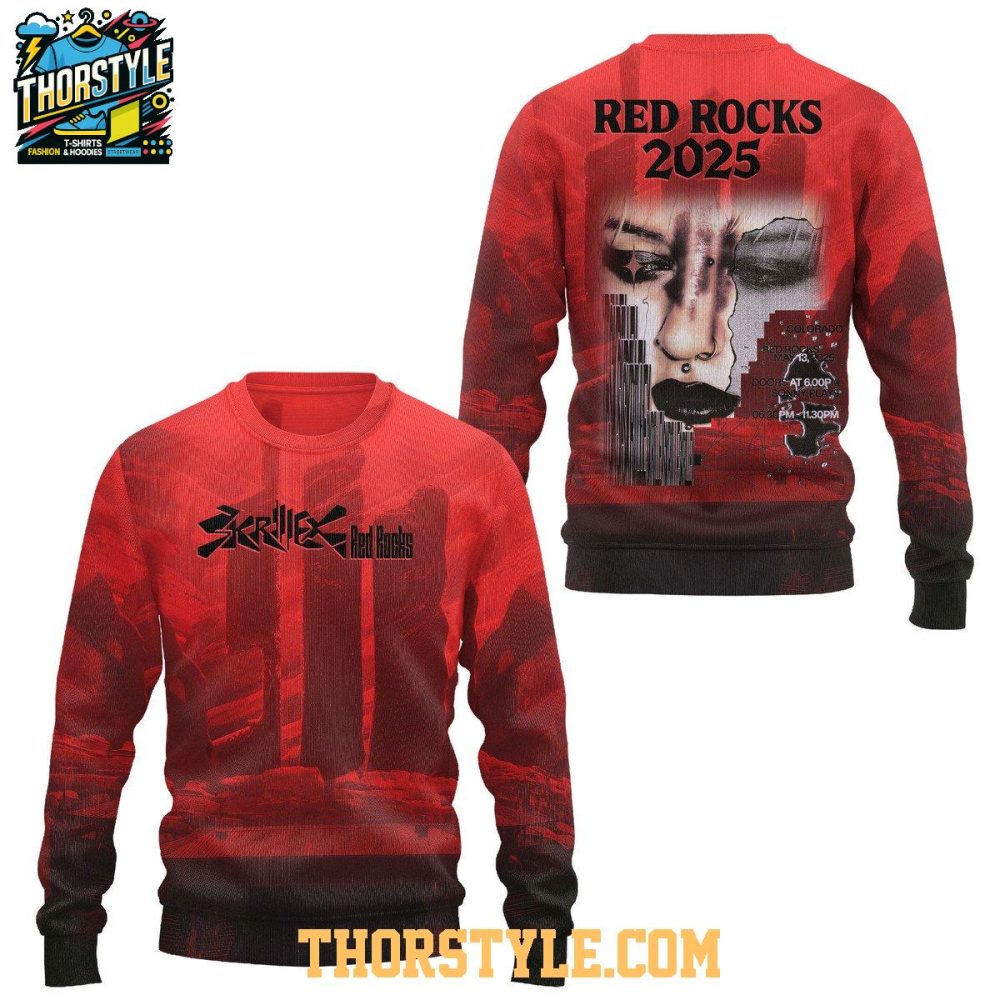 Skrillex Red Rocks 2025 Ready For The Show Hoodie T-Shirt - Image 3
