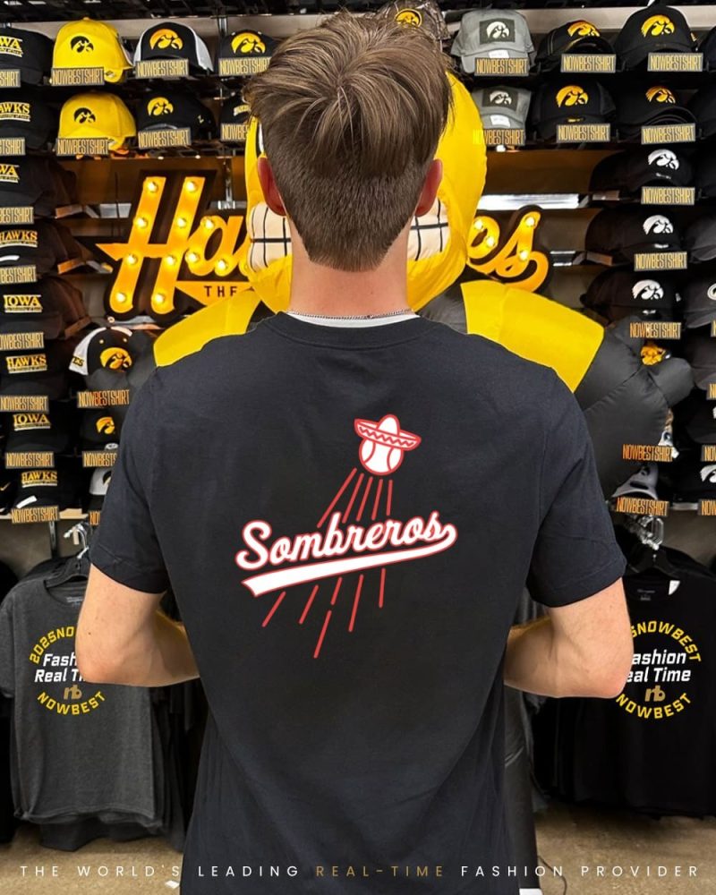 Sombreros Los Angeles Dodgers Parody Logo Shirt - Image 2