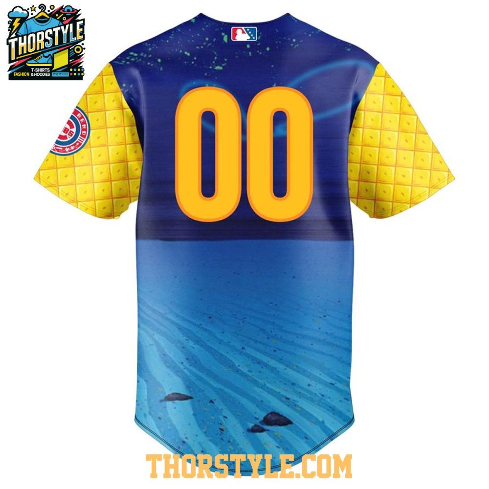 South Bend Cubs Spongebob Squarepants Night 2026 Baseball Jersey - Image 3
