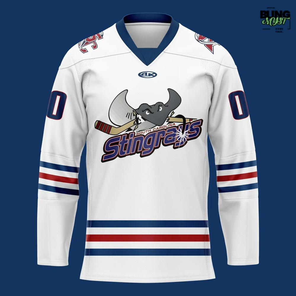 South Carolina Stingrays Rock The Retro Hockey Jersey - Image 2