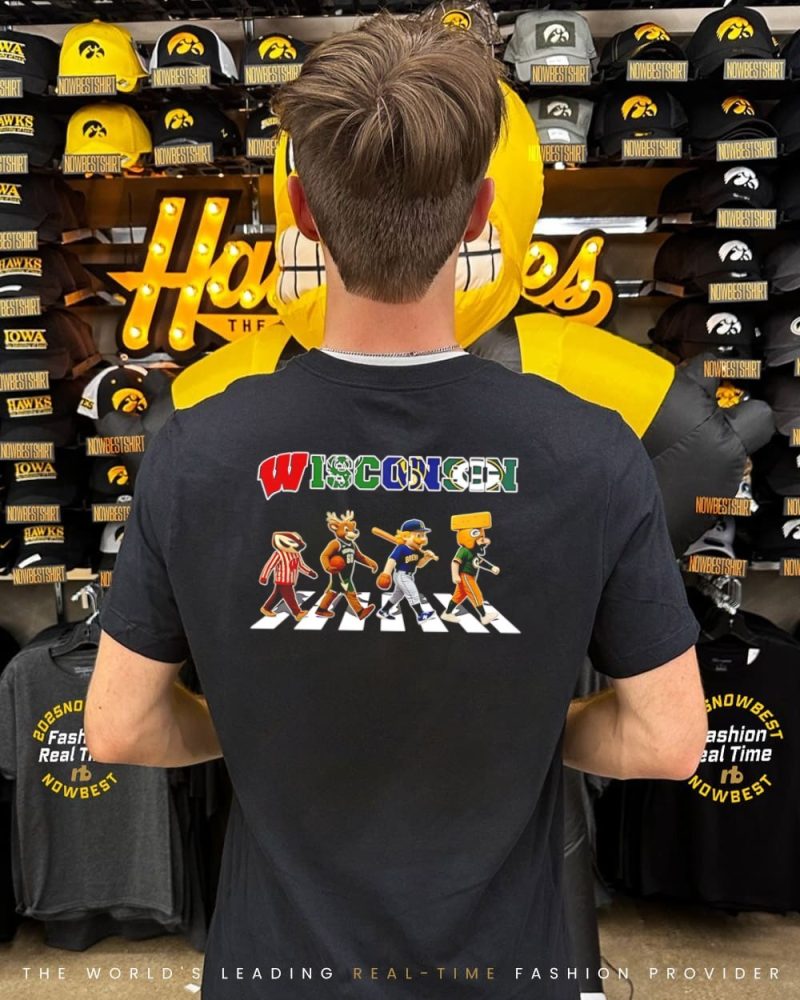 Sports In Wisconsin Mascot Walking Shirt - Image 2