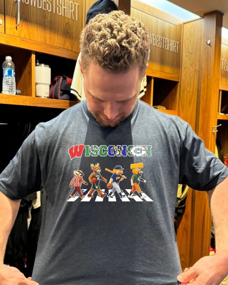 Sports In Wisconsin Mascot Walking Shirt