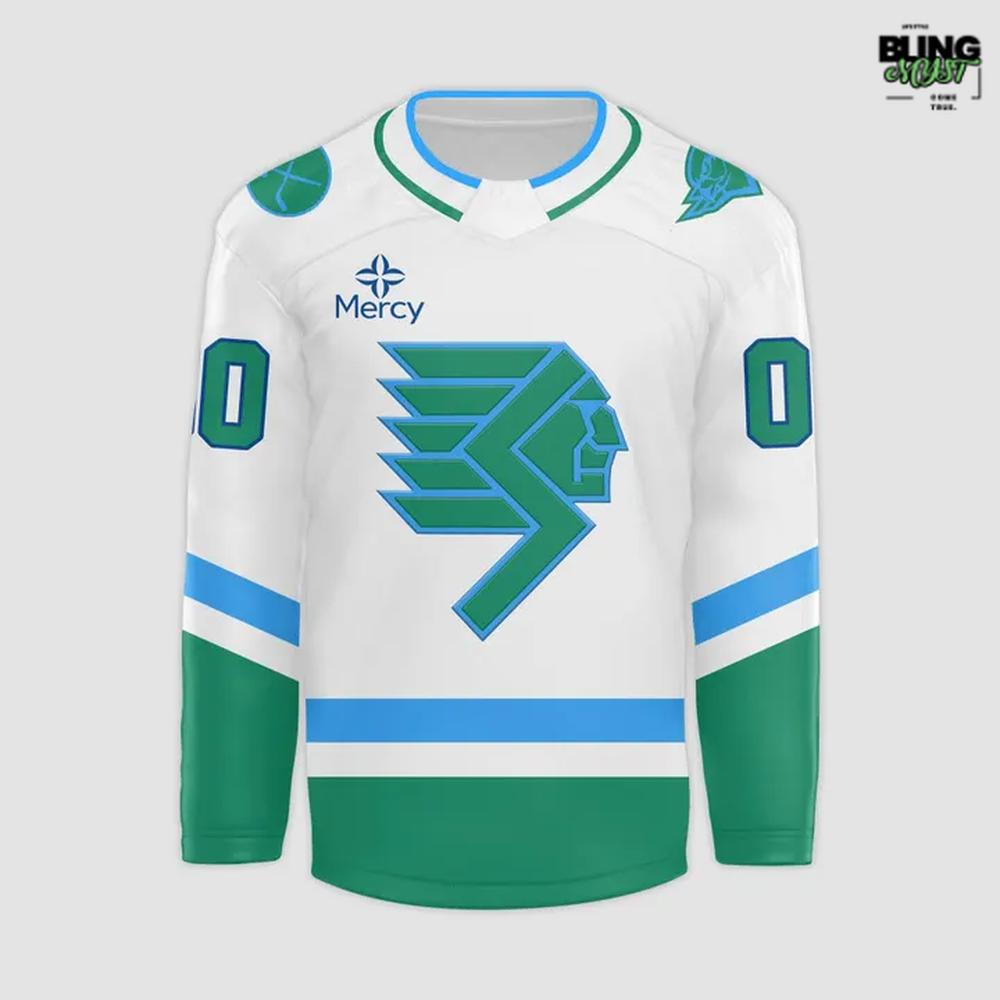 Springfield Thunderbirds Throwback Night 2026 Hockey Jersey - Image 2