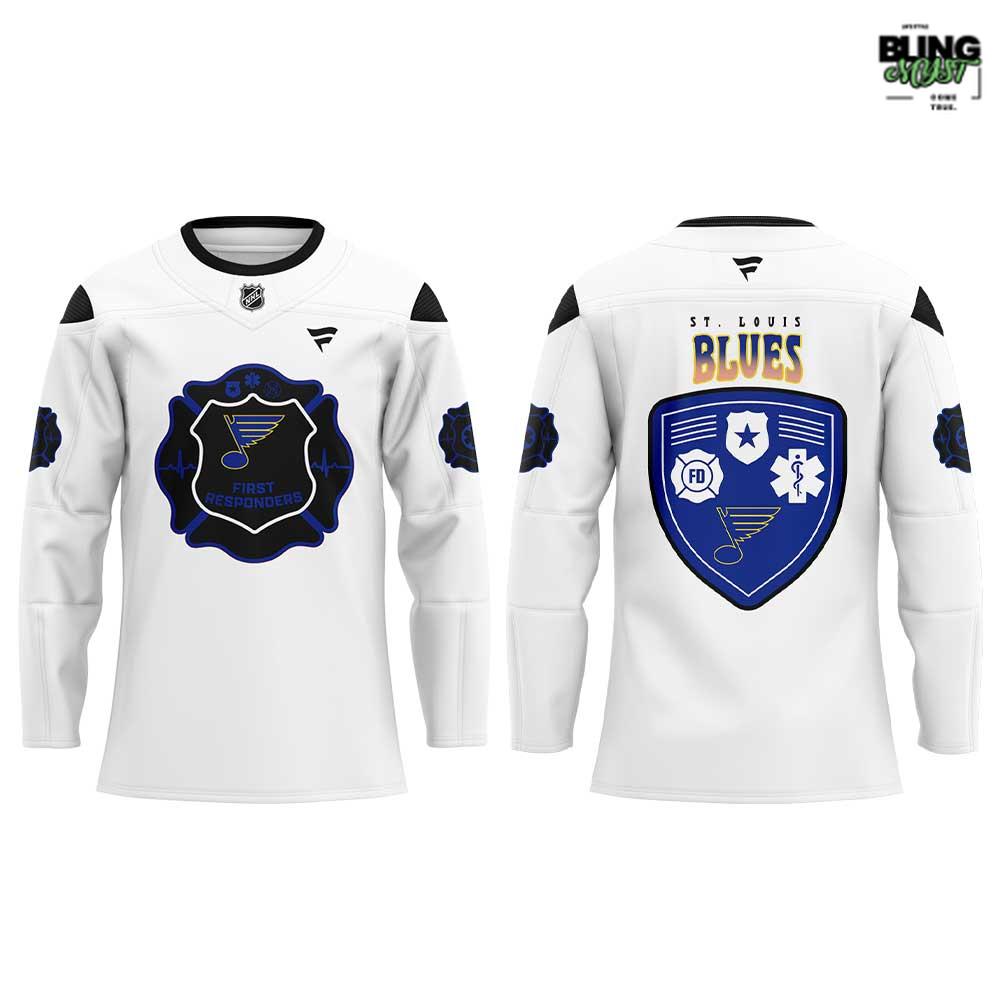 St. Louis Blues First Responders Night 2026 Hockey Jersey - Image 2