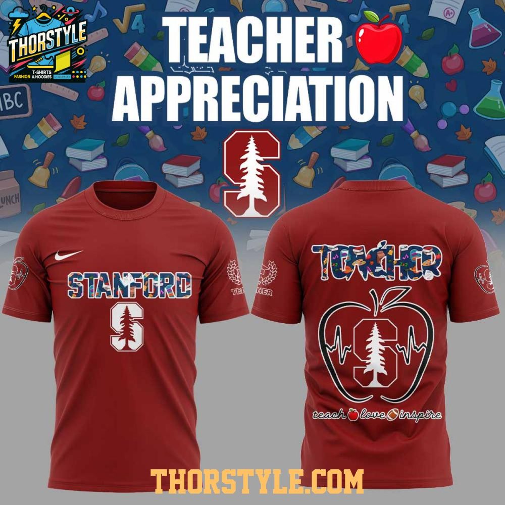 Stanford Cardinal Teachers 2025 Day Of Appreciation Hoodie T-Shirt - Image 3