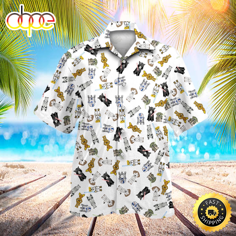 Star Dogs Hawaiian Shirt For Men
