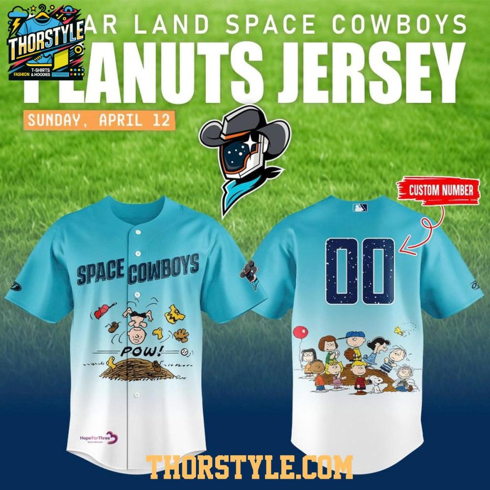 Sugar Land Space Cowboys Peanuts Night 2026 Personalized Baseball Jersey