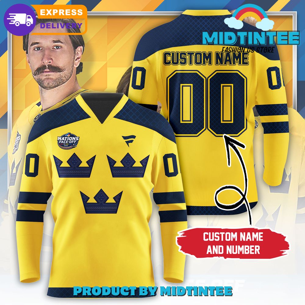 Sweden 4 Nations Face-Off Special Hockey Jersey