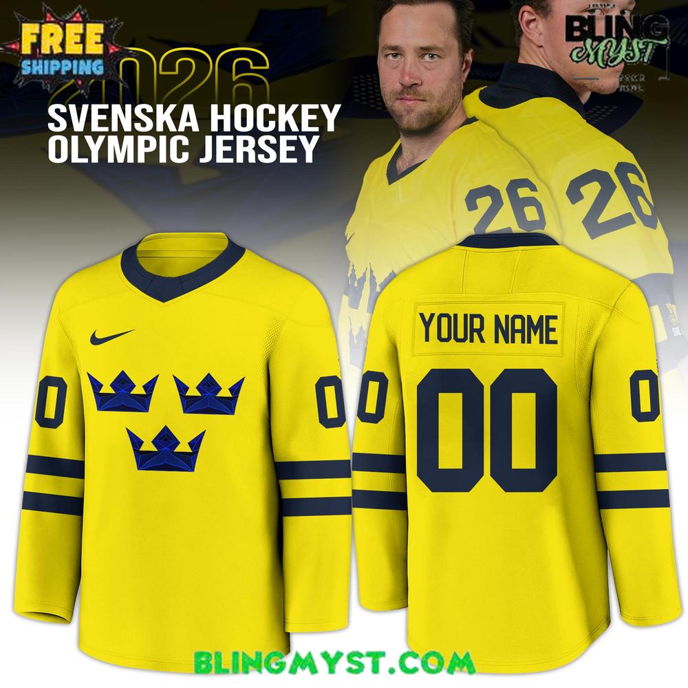 Sweden Olympic 2026 National Ice Special Edition Hockey Jersey