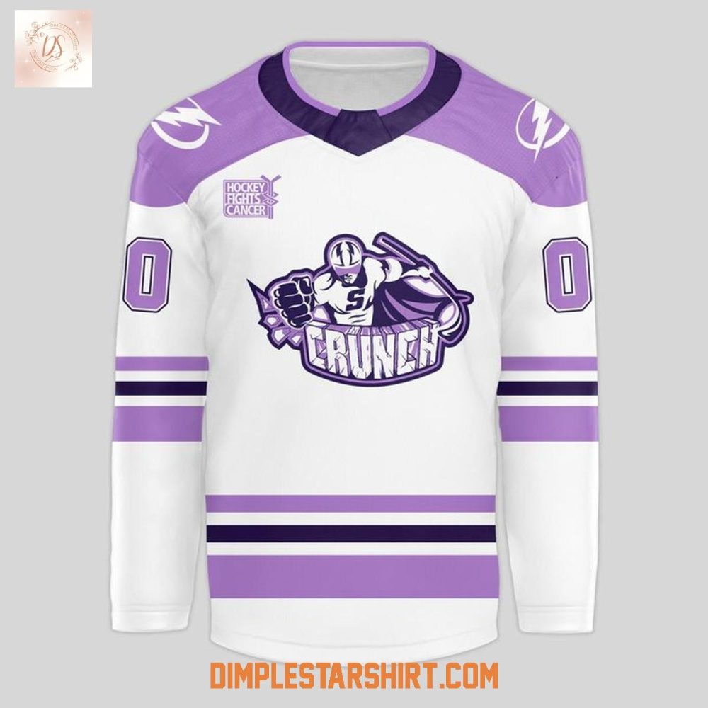 Syracuse Crunch Hockey Fights Cancer 2025 Jersey - Image 2