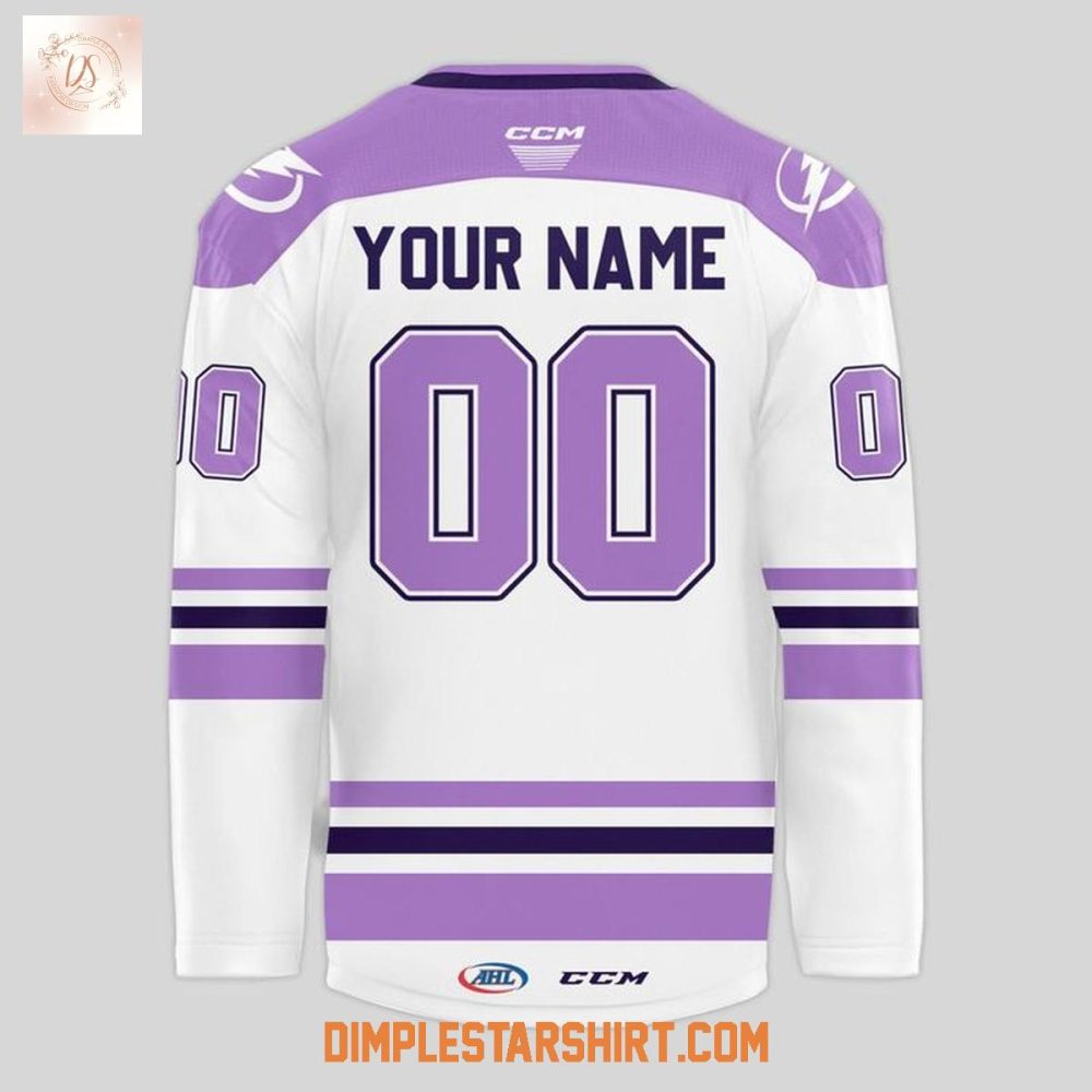 Syracuse Crunch Hockey Fights Cancer 2025 Jersey - Image 3