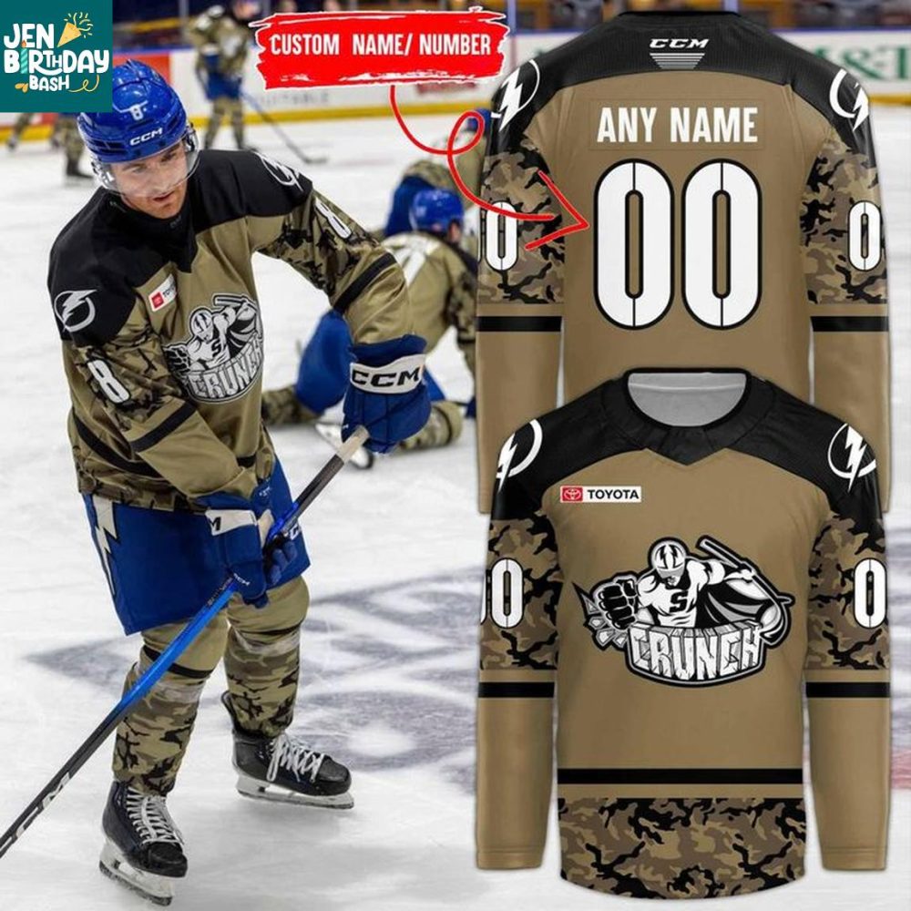 Syracuse Crunch Military Appreciation 2025 Game Night Hockey Jersey