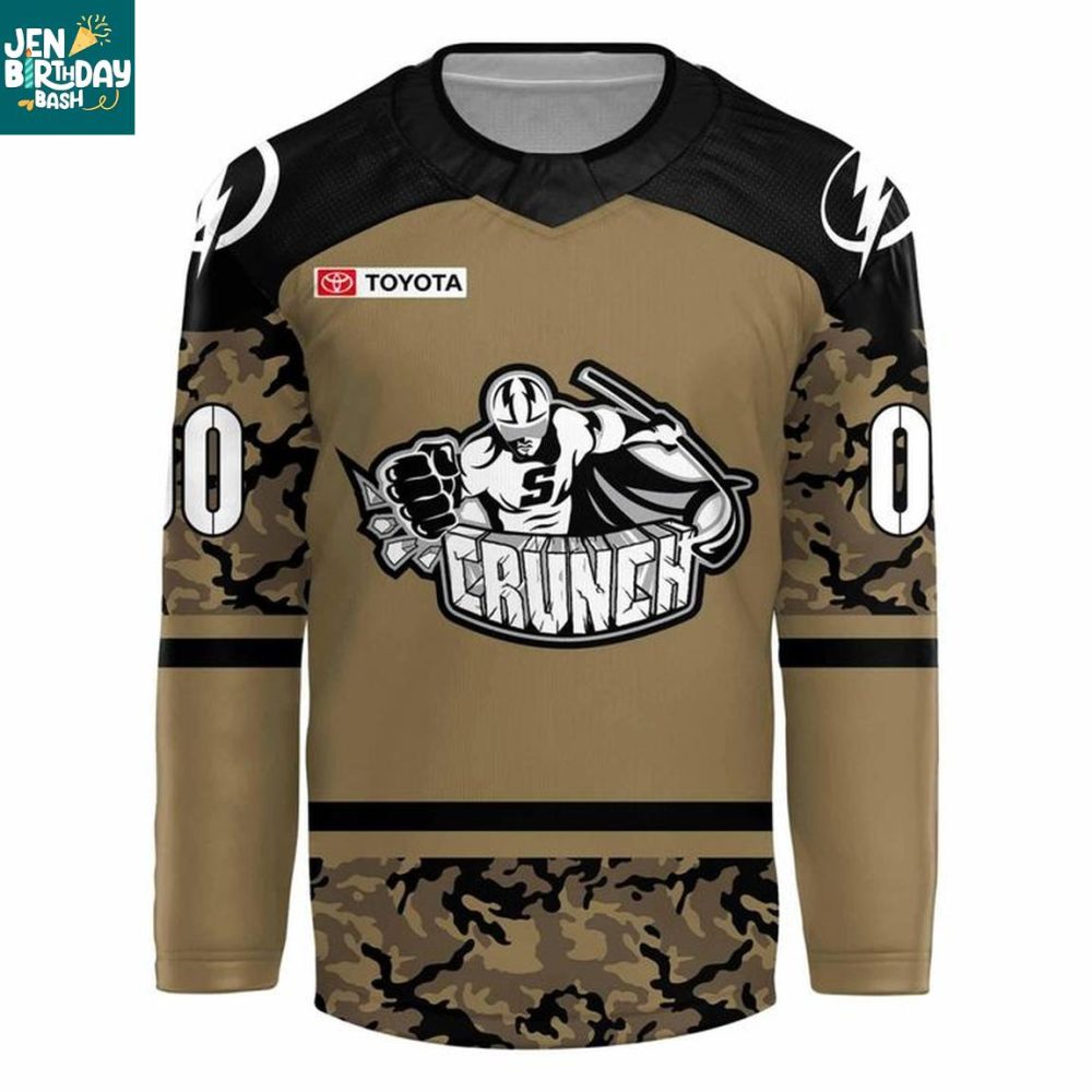 Syracuse Crunch Military Appreciation 2025 Game Night Hockey Jersey - Image 2