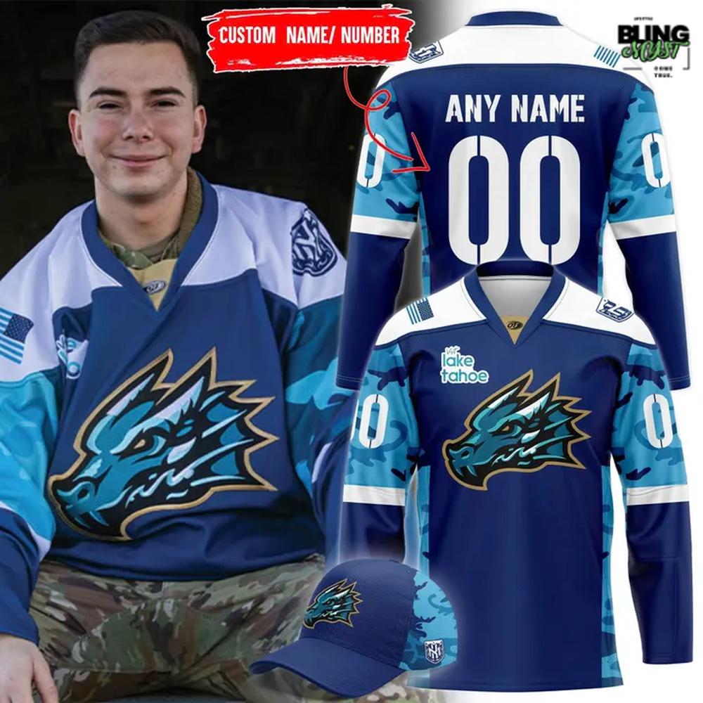 Tahoe Knight Monsters Military Appreciation 2026 Hockey Jersey