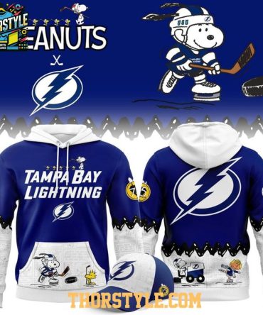 Tampa Bay Lightning Peanuts Night 2025-2026 Snoopy Hockey Hoodie T-Shirt