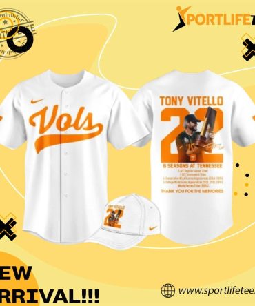 Tennessee Volunteers Thank You Coach Vitello Baseball Jersey