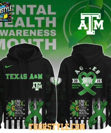 Texas A&M Aggies Mental Health Awareness Month 2025 Hoodie T-Shirt