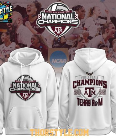 Texas A&M Aggies Ncaa Women'S Volleyball National Champions 2025 Hoodie T-Shirt