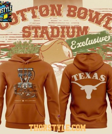 Texas Longhorns Cotton Bowl Stadium 2025 Red River Rivalry Hoodie T-Shirt