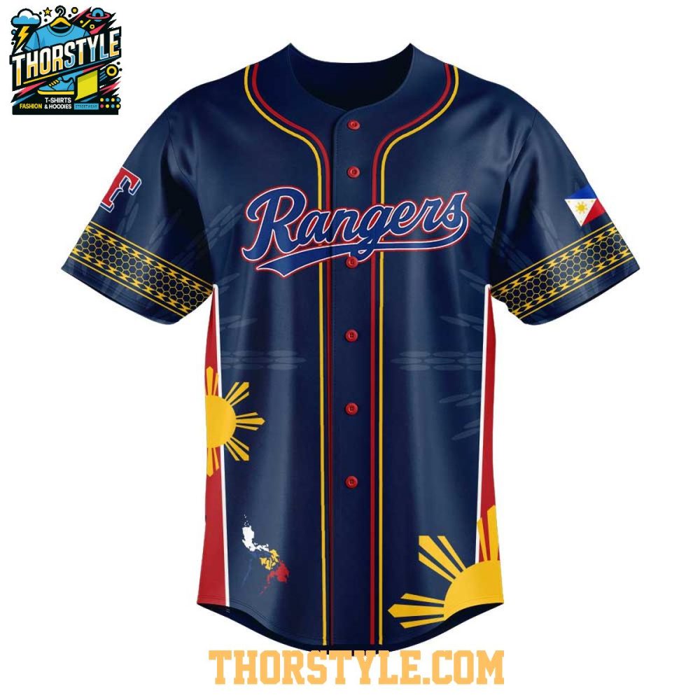 Texas Rangers Filipino Heritage Night 2025 Celebration Baseball Jersey - Image 2