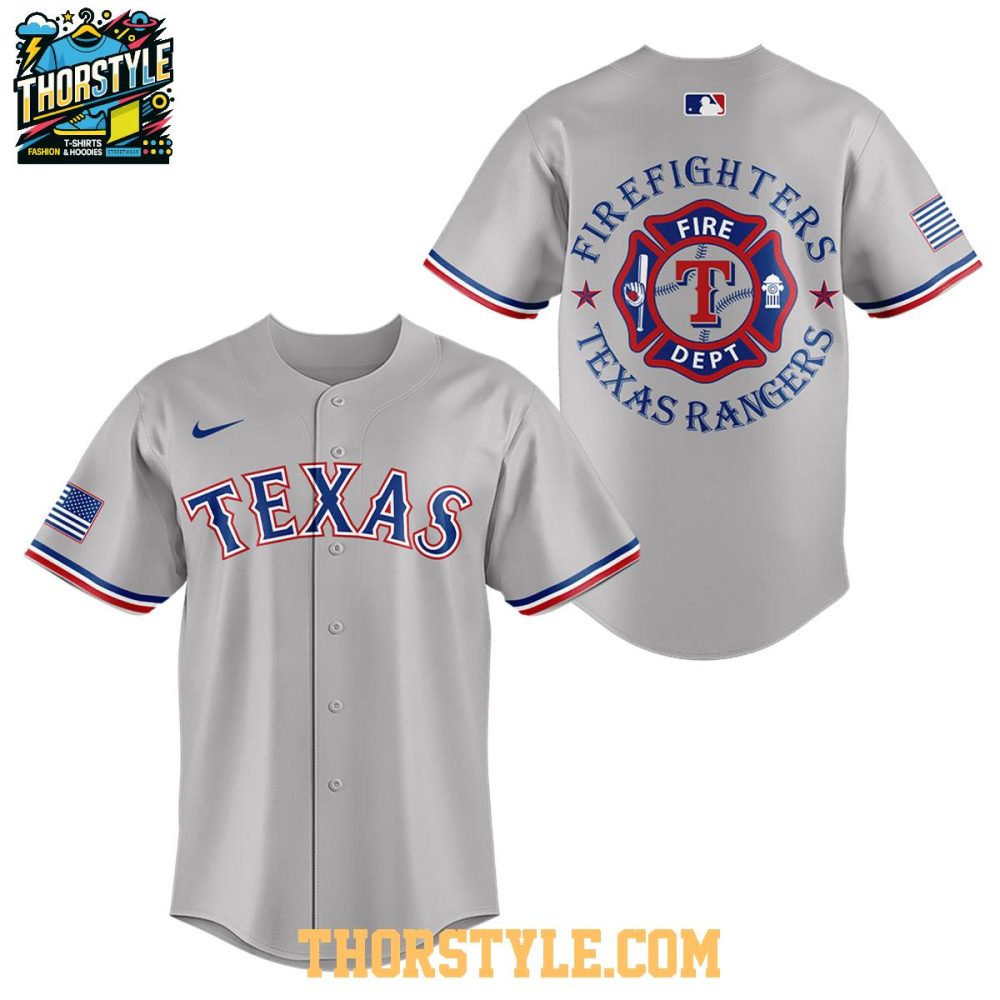 Texas Rangers Firefighter Appreciation And Tribute Night 2026 Baseball Jersey - Image 2