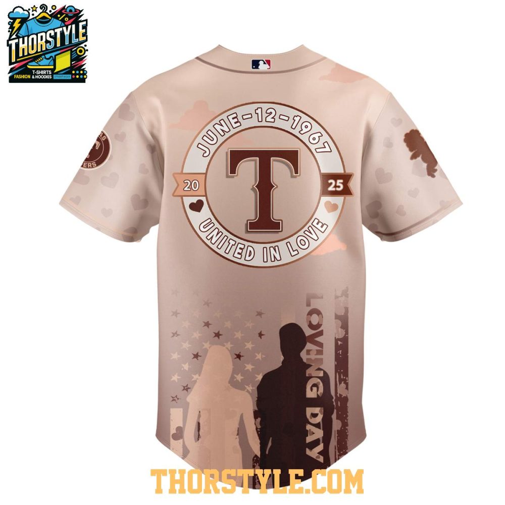 Texas Rangers Happy Loving Day 1967-2025 Loving Virginia Baseball Jersey - Image 3