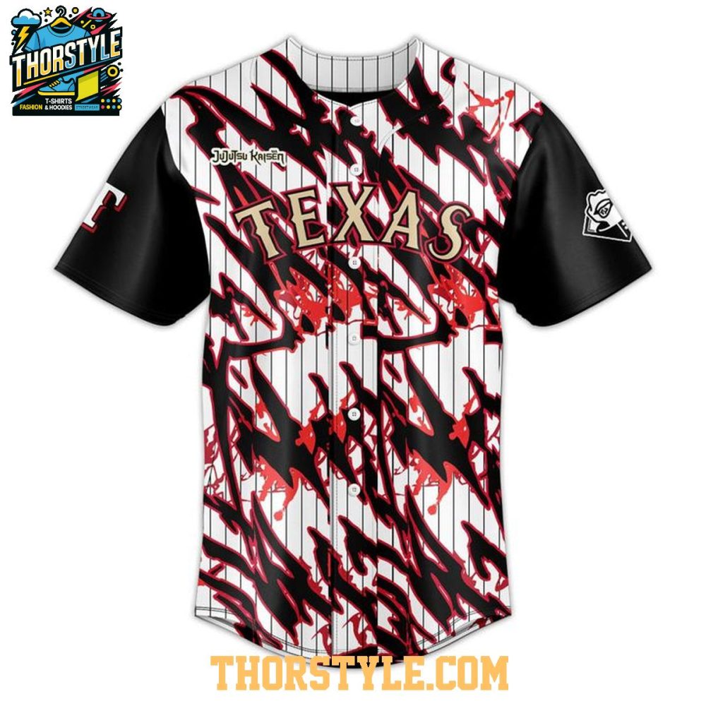 Texas Rangers Jujutsu Kaisen Theme Night 2026 Celebration Baseball Jersey - Image 2