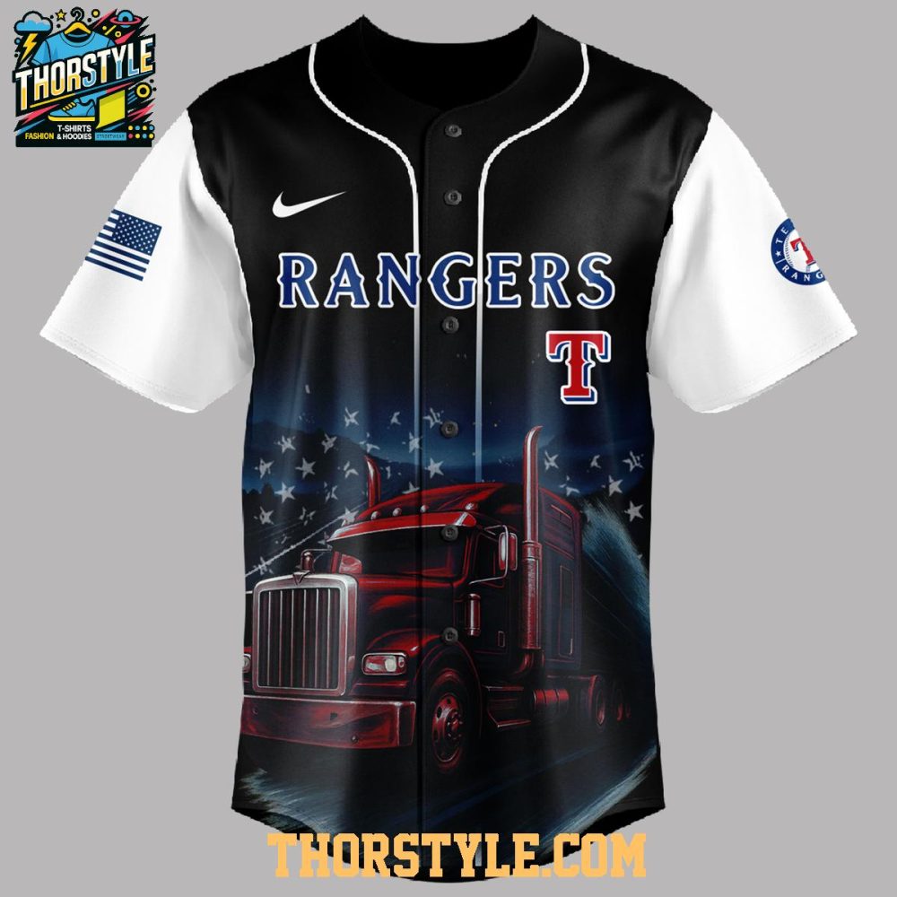 Texas Rangers Nation Truck Driver Appreciation 2025 Proud Baseball Jersey - Image 2