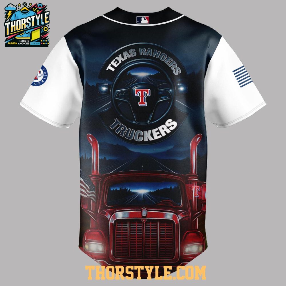 Texas Rangers Nation Truck Driver Appreciation 2025 Proud Baseball Jersey - Image 3