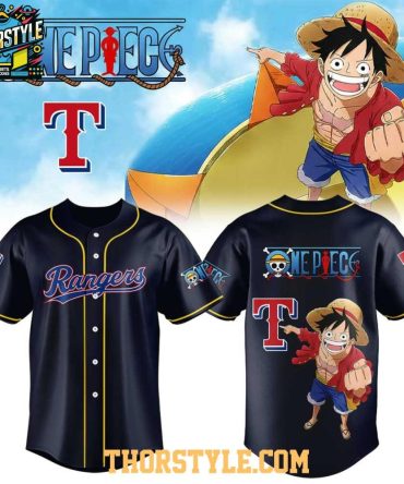 Texas Rangers X One Piece Night 2026 Into The Grand Line Baseball Jersey